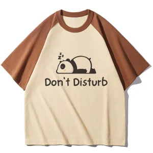 Panda t-shirts women funny anime Tee female 2000s manga streetwear clothing